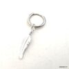 N7617e Boucle d'Oreille Cartilage Femme Plume Argent 925 - Bijoux Boucles d'oreilles en ligne Ninanina