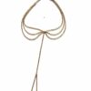 N7706a Bijou de pied triple rang plaqué or 14 carats - Bijçux de pied en ligne Ninanina