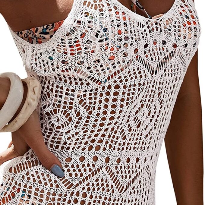 N7712e Bracelet carré ivoire ethnique à motif marbré 12mm - Bijoux Bracelets en ligne Ninanina