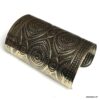 N7722d Bracelet manchette bronze très large motif oeil - Bijoux Bracelets en ligne Ninanina