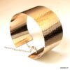 N7753b Bracelet haut de bras doré femme motif martelé réglable - Bijoux Bracelets en ligne Ninanina