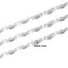 N7760 Collier feuille Ras de cou acier inoxydable argenté - Bijoux Colliers en ligne Ninanina