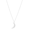 N7773a Chaînette de cheville double croissant de lune Argent - Bijoux de pieds en ligne Ninanina