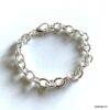 N7843h Bracelet Gros Maillons Argent plaqué pour Femme - Bijoux Bracelets en ligne Ninanina