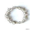 N7843i Bracelet Gros Maillons Argent plaqué pour Femme - Bijoux Bracelets en ligne Ninanina