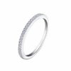 N7881 Bague Anneau Argent 925 Femme Oxyde De Zirconium - Bijoux Bagues en ligne Ninanina