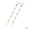 N7884a Boucles d'oreilles pendantes blanches acier inoxydable - Bijoux Boucle d'oreille en ligne Ninanina