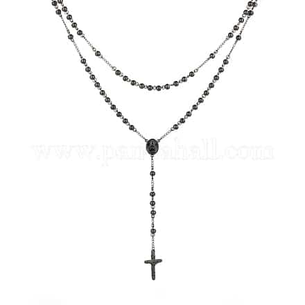 Collier croix de fer militaire en argent massif