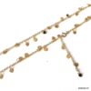 N7915e Collier Cravate Or Paqué 14 carats Gold Filled Coeurs - Bijoux Colliers en ligne Ninanina