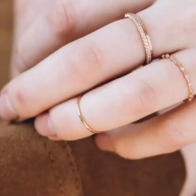 7963d Bague Phalange Argent 925 Femme Martelé Fine - Bijoux Bagues en ligne Bijou Onyx