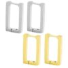 N7952f Boucles d'Oreilles rectangle acier inoxydable doré - Bijoux Boucles d'oreille en ligne Ninanina
