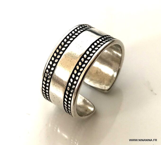 N7990b Bague pour pouce femme argent 925 plaqué - Bijoux Bagues en ligne Ninanina