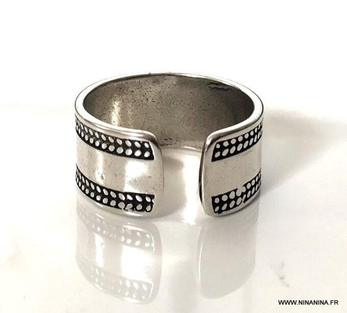 N7990c Bague pour pouce femme argent 925 plaqué - Bijoux Bagues en ligne Ninanina