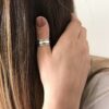 N7990k Bague pour pouce femme argent 925 plaqué - Bijoux Bagues en ligne Ninanina