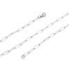 N8024d Collier trombone acier inoxydable argenté homme - Bijoux Colliers en ligne Ninanina