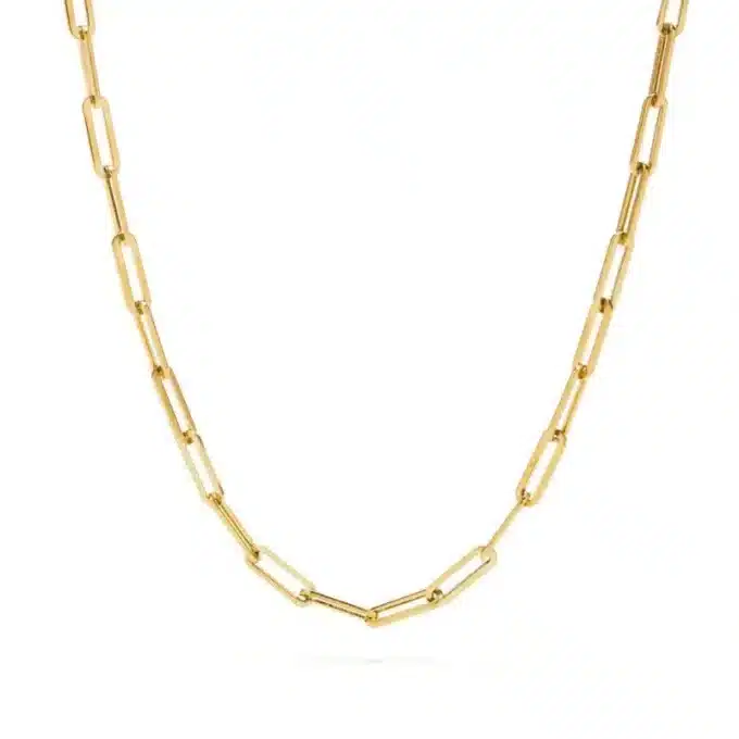 N8024j Collier trombone acier inoxydable argenté homme - Bijoux Colliers en ligne Ninanina