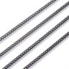 N8056d Chaine homme pas cher maille gourmette Acier inoxydable - Bijoux Colliers en ligne Ninanina