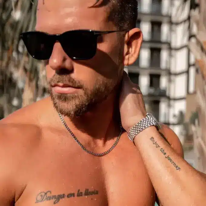 N8065b Chaîne homme pas cher Acier Inoxydable maille cubaine - Bijoux Colliers en ligne Ninanina