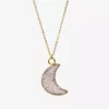 N8093 Collier Lune Agate Druzy Or Laminé ou Acier Doré - Bijoux Colliers en ligne Ninanina
