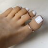 N8097F Duo Bagues D'Orteils réglables Acier Inoxydable Rosé - Bijoux Bagues en ligne Ninanina