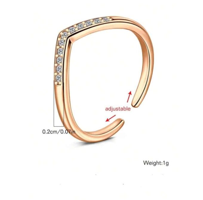 N8107 Set bagues acier inoxydable rosé pour phalange ou orteil - Bijoux Bagues en ligne Ninanina