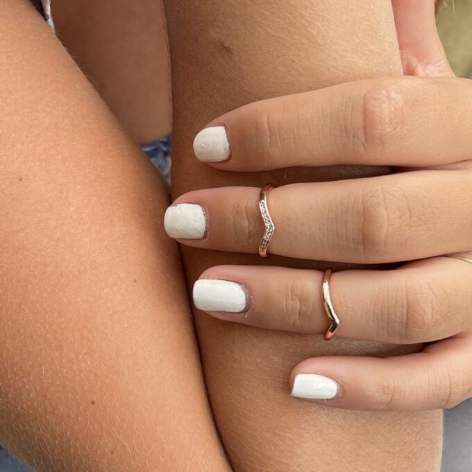 N8107d Set bagues acier inoxydable rosé pour phalange ou orteil - Bijoux Bagues en ligne Ninanina