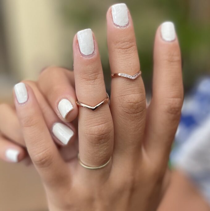 N8107j Set bagues acier inoxydable rosé pour phalange ou orteil - Bijoux Bagues en ligne Ninanina