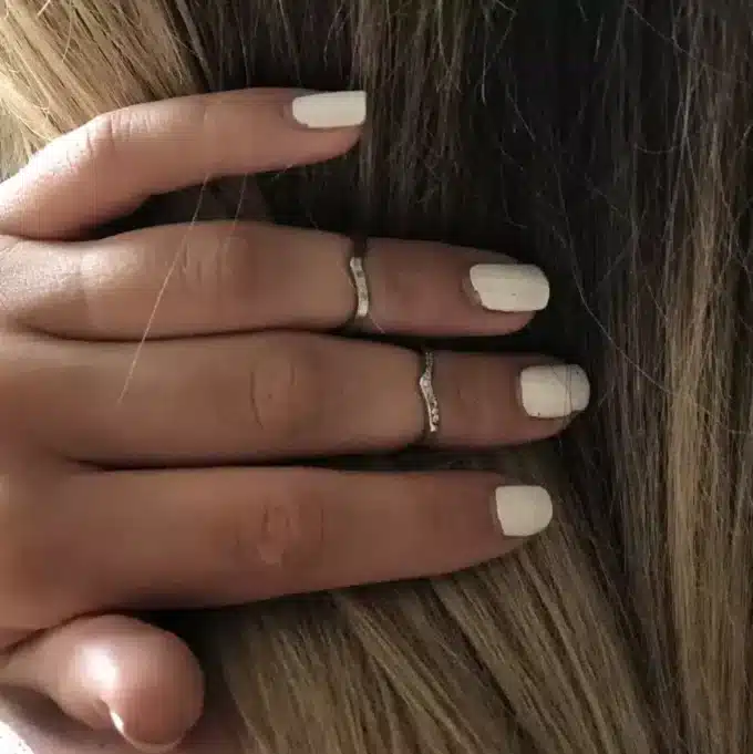 N8109c Set de bagues de phalange ouvertes acier inoxydable - Bijoux Bagues en ligne Ninanina