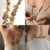 N8122g Chaîne De Taille Or Femme Acier Inox Et Laiton Doré - Bijoux de corps Femmes en ligne Ninanina