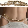 N8122h Chaîne De Taille Or Femme Acier Inox Et Laiton Doré - Bijoux de corps Femmes en ligne Ninanina
