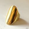 N8125h Grosse Bague Dorée Acier Inoxydable Or Large Femme - Bijoux Bagues en ligne Ninanina