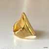 N8125k Grosse Bague Dorée Acier Inoxydable Or Large Femme - Bijoux Bagues en ligne Ninanina
