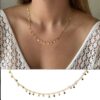 N8139f Collier Coeurs Paqué Or 14 carats GoldFilled ras de cou - Bijoux Colliers coeur en ligne Ninanina