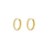 8154D Creole Plaqué Or Epaisse sur Argent Homme 18mm - Bijoux Boules d'oreilles hommes en ligne Ninanina