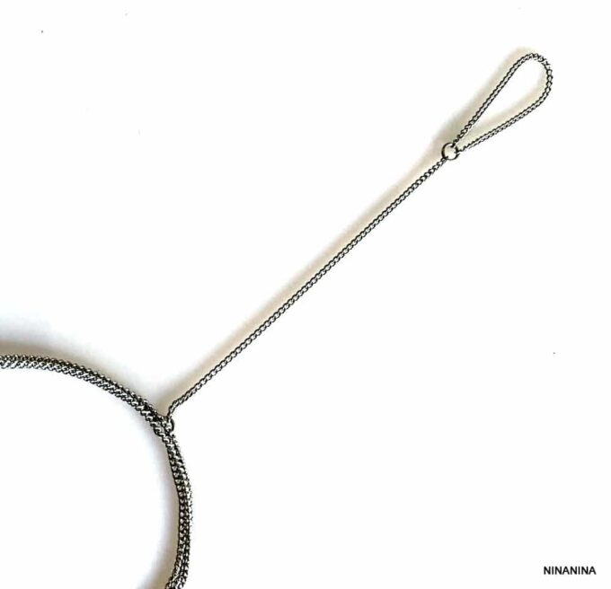 N8143g Chainette Au Pied Femme Acier Inoxydable 3 Tours - Bijoux de pieds en ligne Ninanina