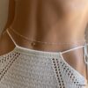 N8149c Chaîne Au Rein Argent 925 Massif Femme Maille Satellite - Bijoux de corps en ligne Ninanina