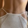 N8149e Chaîne Au Rein Argent 925 Massif Femme Maille Satellite - Bijoux de corps en ligne Ninanina