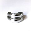 N8163b Bague Ajustable Acier Inoxydable Anneau Double Rang - Bijoux Bagues Femmes en ligne Ninanina