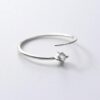 Bague pour orteil femme en argent 925 ornée de zirconium - Bijou réglable élégant signé Ninanina