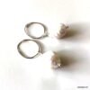 N7620h Créoles perles blanches d'eau douce Et Argent 925 - Bijoux Boucles d'oreilles en ligne Ninanina