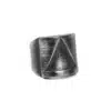 N8033 Bague viking homme triangle acier inoxydable vieilli - Bijoux Bagues en ligne Ninanina