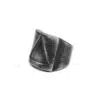 N8033A Bague viking homme triangle acier inoxydable vieilli - Bijoux Bagues en ligne Ninanina