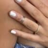 N8106c Bague de Phalanges Argent 925 massif femme 3 rangs - Bijoux Bagues en ligne Ninanina