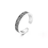 N8112 Bague de pied Argent 925 motif fleur pour femme - Bijoux Bagues en ligne Ninanina