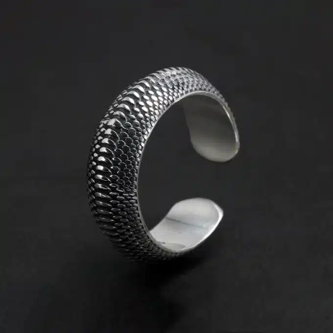 N8250d-Bague-Viking-Homme-Argent-Réglable-Ecailles-Serpent-De-Midgard-Bijoux-Bagues-hommes-en-ligne-