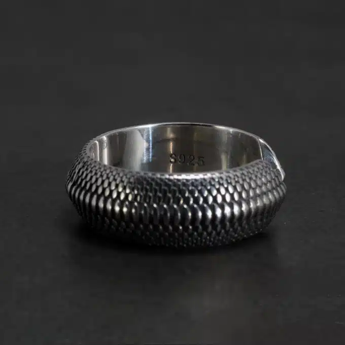 N8250e-Bague-Viking-Homme-Argent-Réglable-Ecailles-Serpent-De-Midgard-Bijoux-Bagues-hommes-en-ligne-