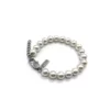 N8288a Bracelet en perle pour homme perles blanches véritables - Bijoux Bracelets hommes en ligne Ninanina
