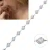 N8312a Chaine femme argent 925 maille fantaisie soleil plat made in France - Bijoux Chaines femmes en ligne Ninanina