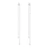 N8270a Boucles D oreilles Pendantes En Argent Longue Chaine Et Zirconium - Bijoux Boucles d'oreilles femmes en ligne Ninanina