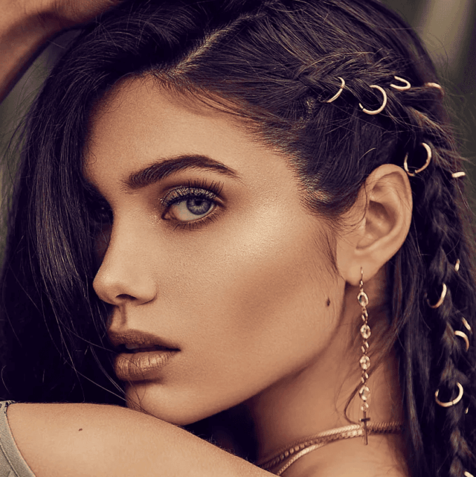 N7605c Boucles D'Oreilles Pendantes Croix Acier Doré Et Zirconium - Bijoux Boucle d'oreille creoles femmes en ligne Ninanina